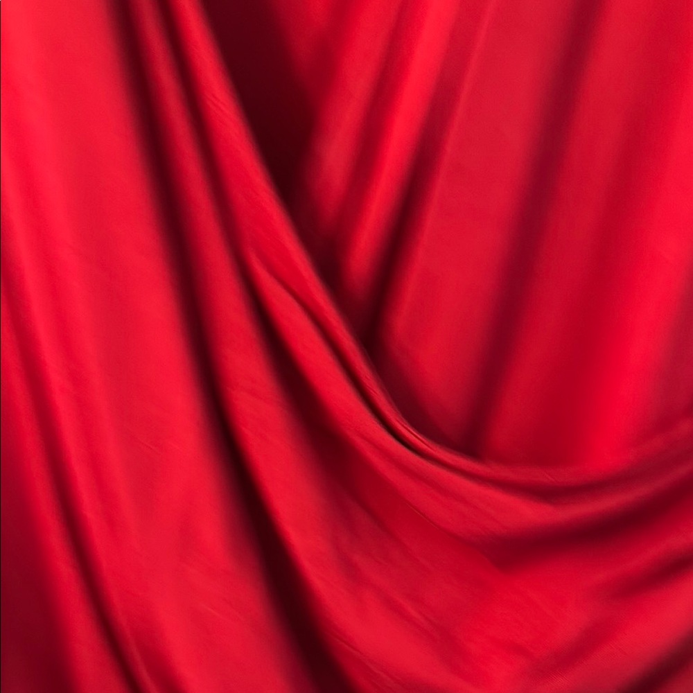 Lauren Ralph Lauren Red Draped Sleeveless Blouse - Picture 3 of 6